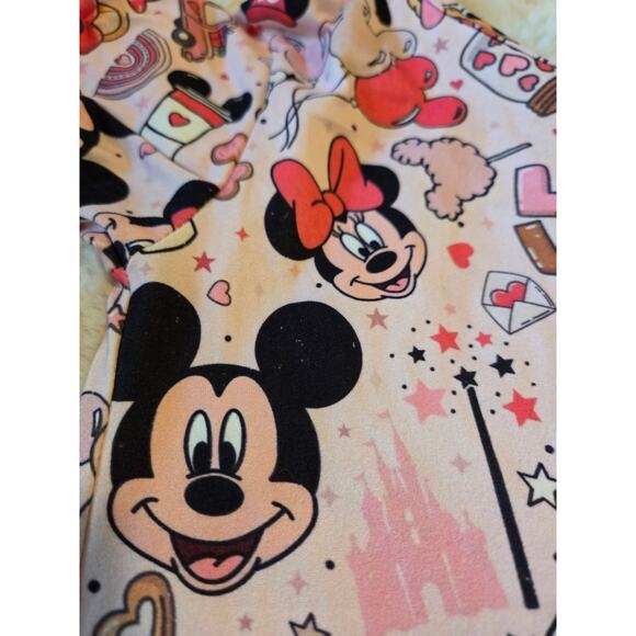 Mickey And Friends Pink Love hearts Valentines Day Twirl Dress size 10 - Picture 2 of 4